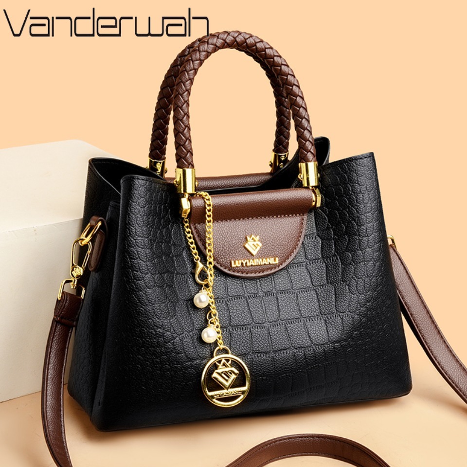 Luxury Bags Sales - Woven Handle Genuine Brand High Quality