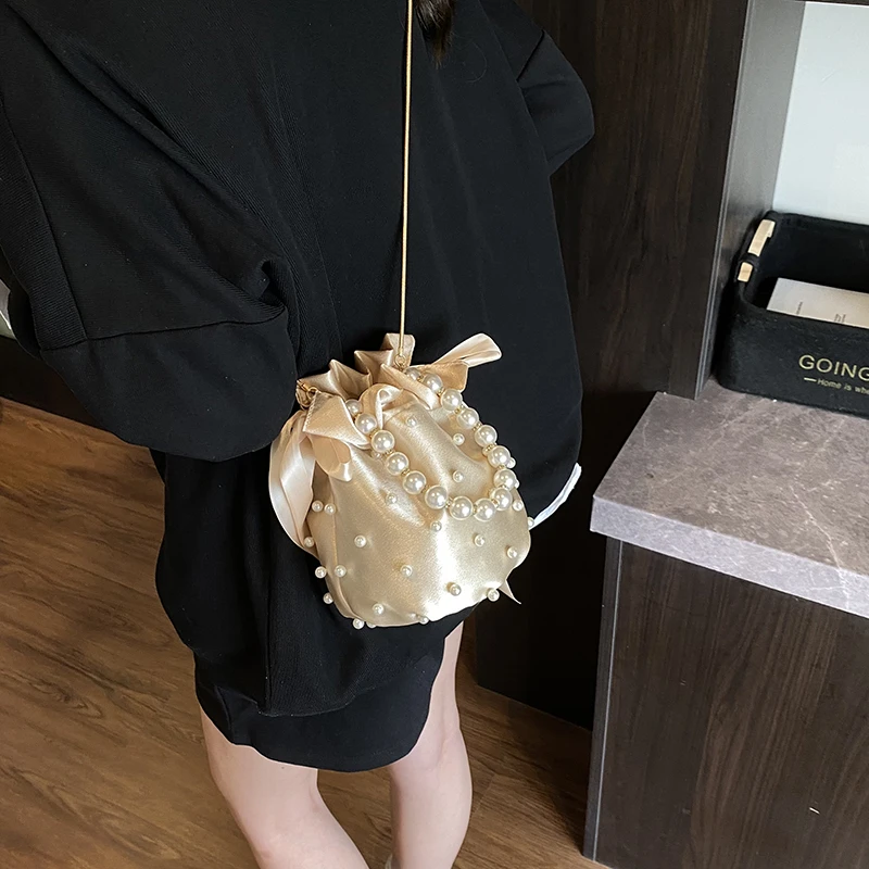 Luxury Bags On Sales - Fashion Beading Design Sweet Shoulder Bags