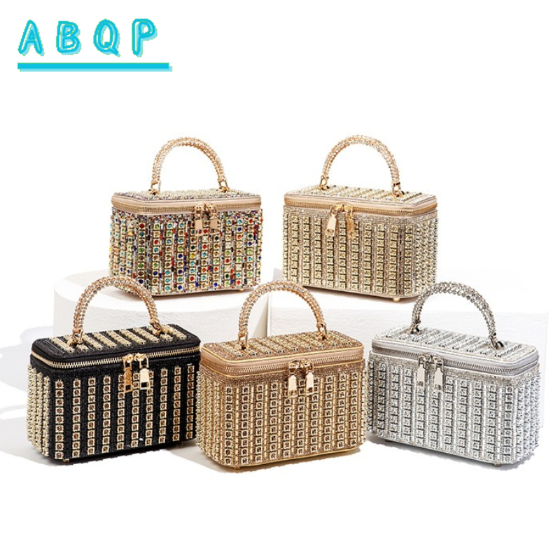 Luxury Bags Sales - Dinner Women's Bag with Diamonds Shiny