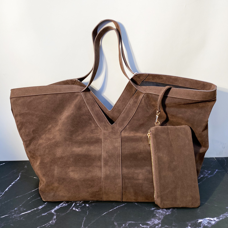 Oversized Faux Suede Tote Bags - Luxury Bags Vintage ulasan dan harga