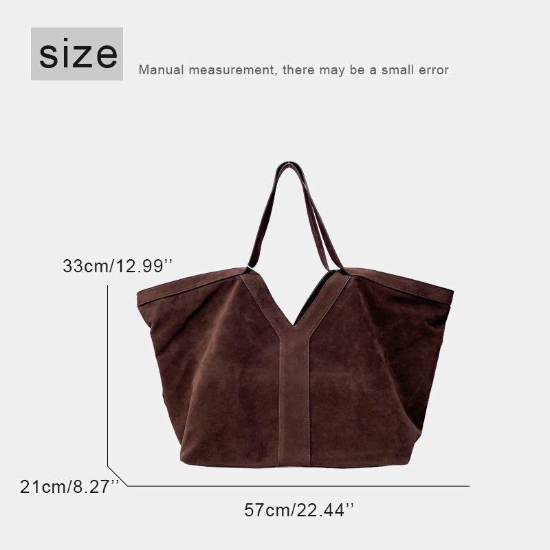Oversized Faux Suede Tote Bags - Luxury Bags Vintage ulasan dan harga