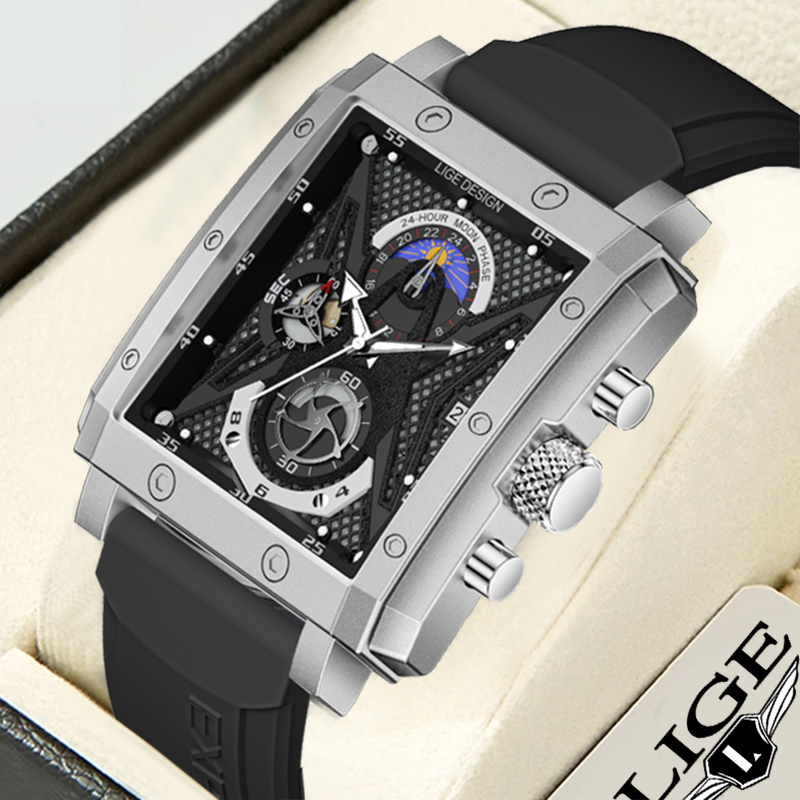 LIGE Top Brand Luxury Men Watc - Luxury Bags Brands List ulasan dan harga