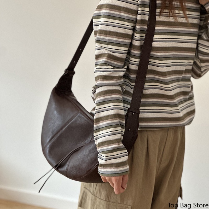 Genuine Leather Hobo Bag for W - Quiet Luxury Bags Crossbody ulasan dan harga