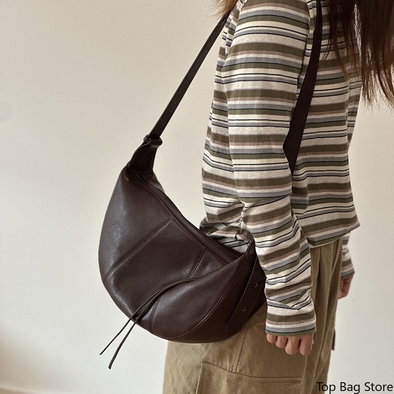Genuine Leather Hobo Bag for W - Quiet Luxury Bags Crossbody ulasan dan harga