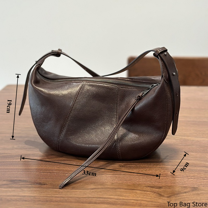 Genuine Leather Hobo Bag for W - Quiet Luxury Bags Crossbody ulasan dan harga