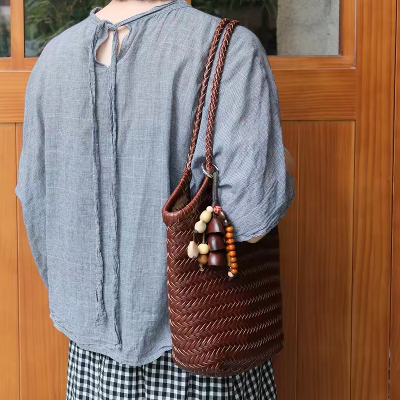 Handwoven LeatherTote Bags For - Luxury Bags Vintage ulasan dan harga