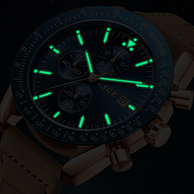 LIGE Casual Sports Men Watch L - Luxury Bags Brands List ulasan dan harga