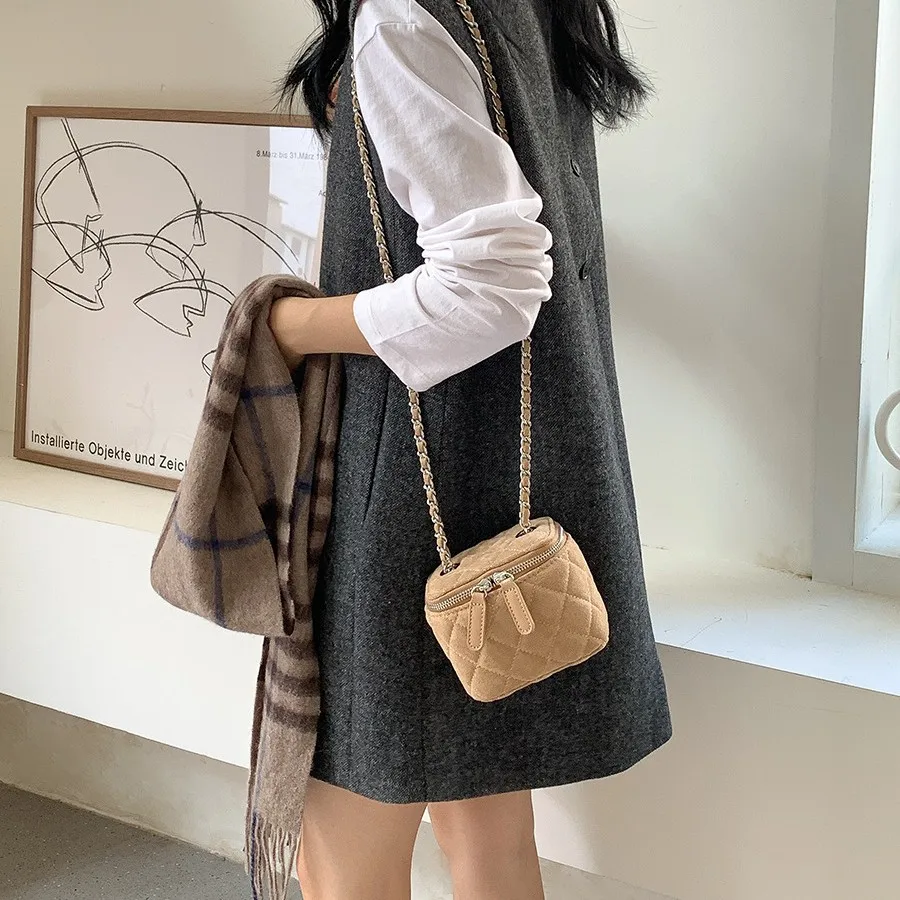 Mini Suede Women Shoulder Bag  - Luxury Bags Sling ulasan dan harga