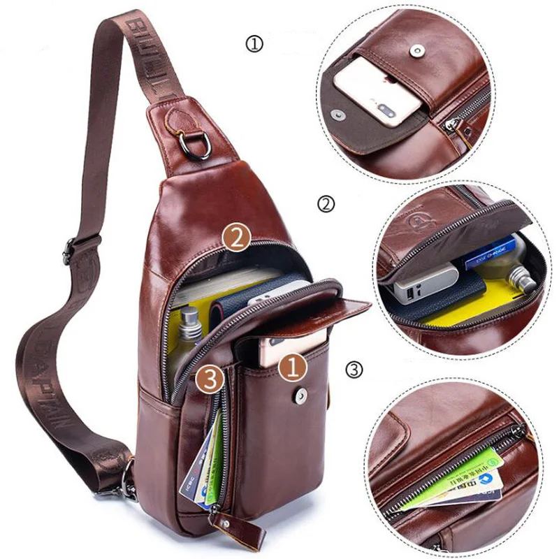 Brand Premium 100% Genuine Lea - Luxury Bags Sling ulasan dan harga