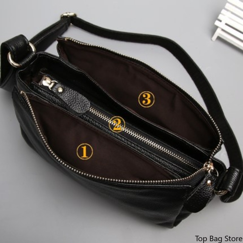 Genuine Leather Crossbody Bag  - Quiet Luxury Bags Crossbody ulasan dan harga