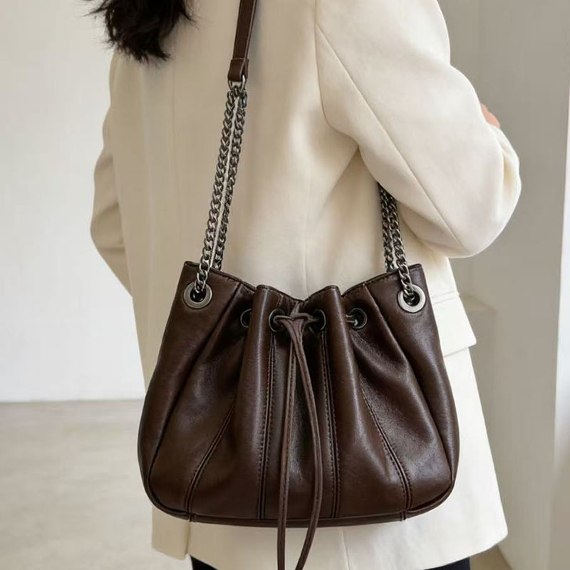 Fashion Drawstring Bucket Bag  - Luxury Bags Sling ulasan dan harga