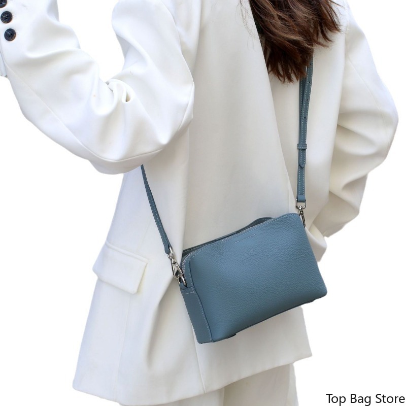 Genuine Leather Square Crossbo - Quiet Luxury Bags Crossbody ulasan dan harga