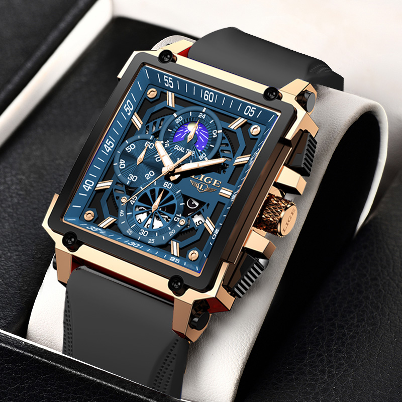 New LIGE Mens Watches Top Bran - Luxury Bags Brands List ulasan dan harga