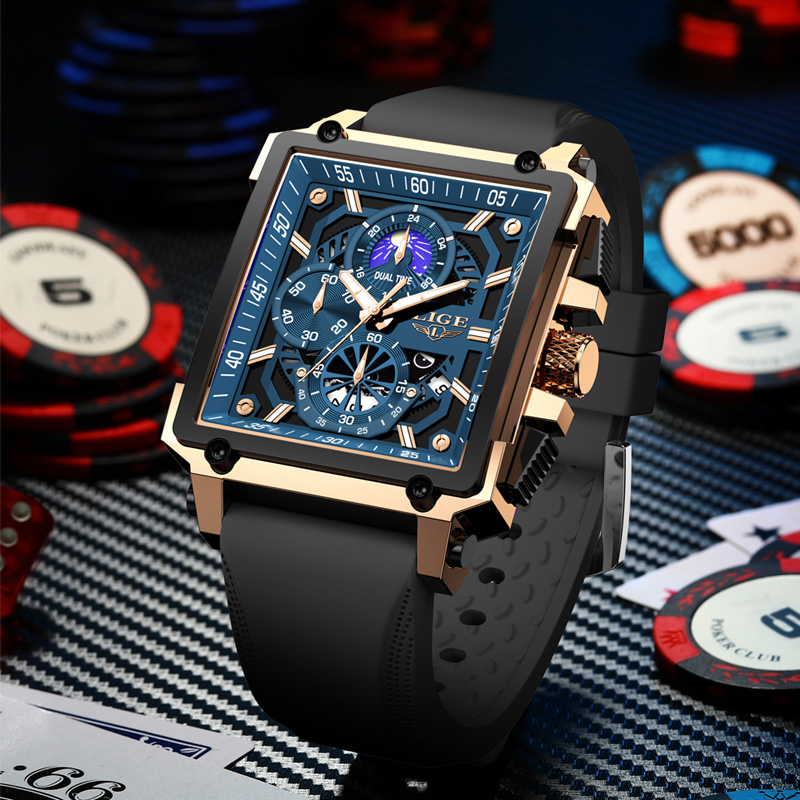 New LIGE Mens Watches Top Bran - Luxury Bags Brands List ulasan dan harga