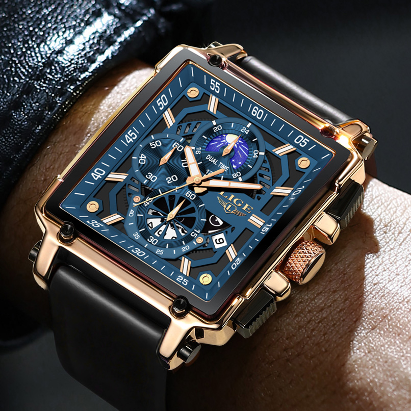 New LIGE Mens Watches Top Bran - Luxury Bags Brands List ulasan dan harga
