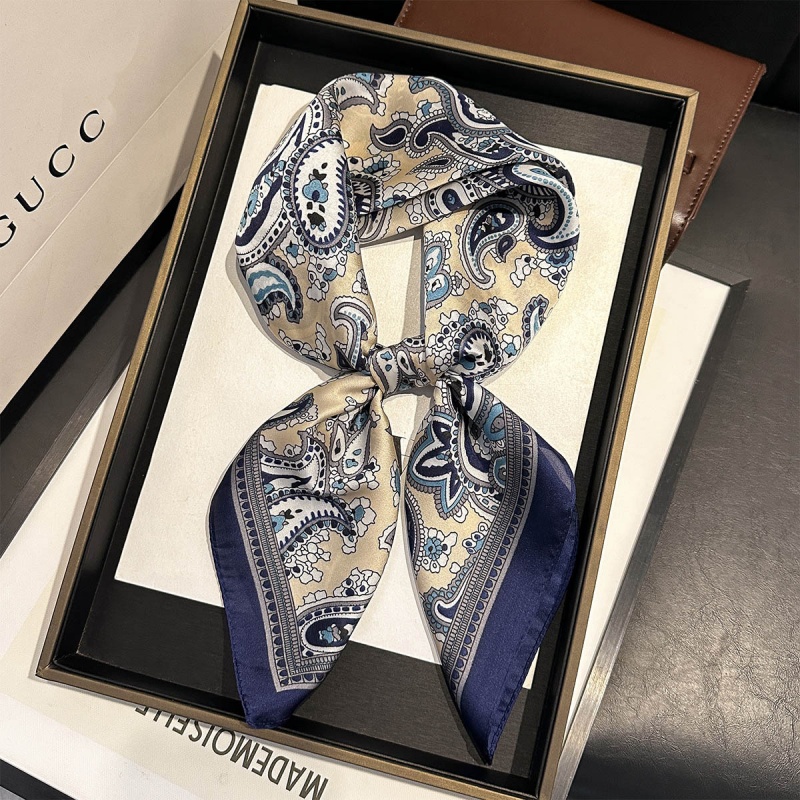 Luxury Satin Square Scarf Pais - Luxury Bags Vintage ulasan dan harga