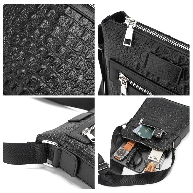 Alligator Leather Men's Crossb - Luxury Bags Sling ulasan dan harga