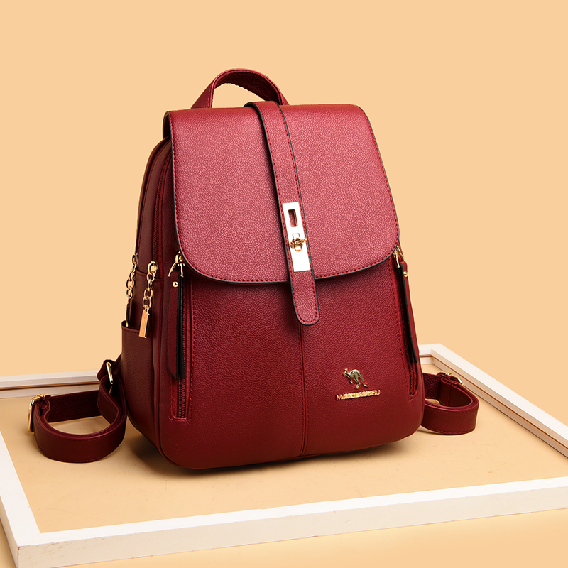Luxury Women Leather Backpacks - Luxury Bags Vintage ulasan dan harga