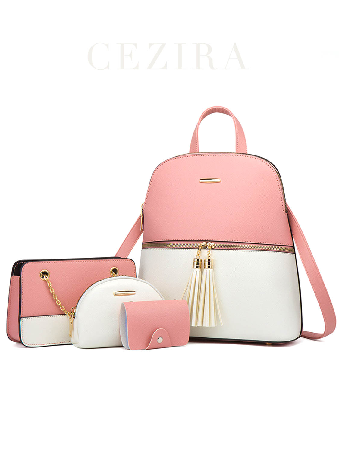 4 PCS Bags Set Women's Fashion - Luxury Bags Vegan ulasan dan harga