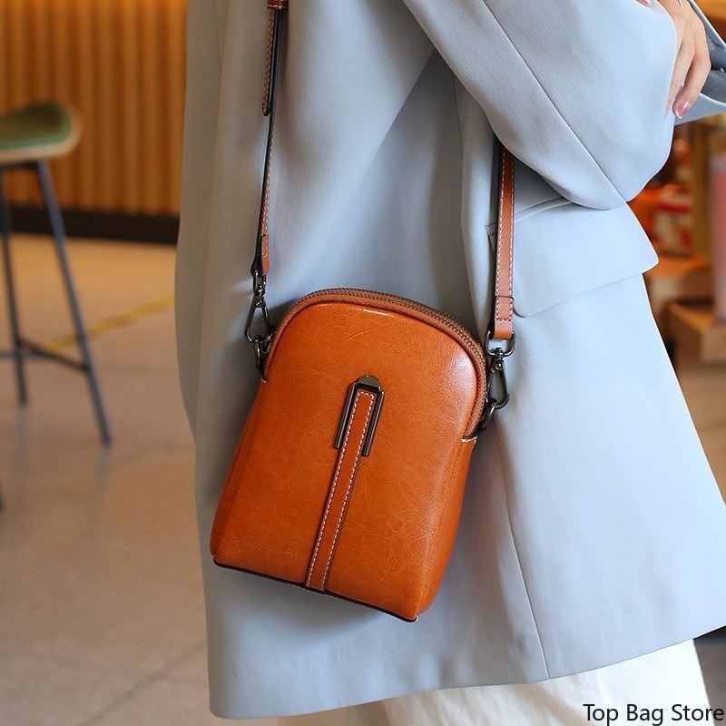 Genuine Leather Shoulder Shell - Quiet Luxury Bags Crossbody ulasan dan harga