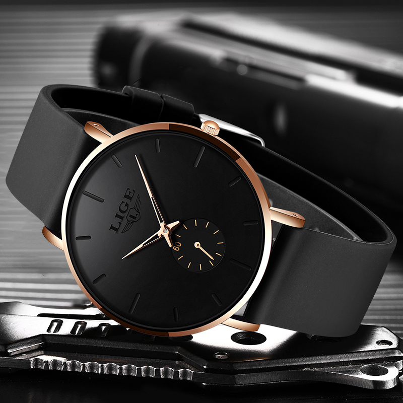 LIGE New Fashion Mens Watches  - Luxury Bags Brands List ulasan dan harga