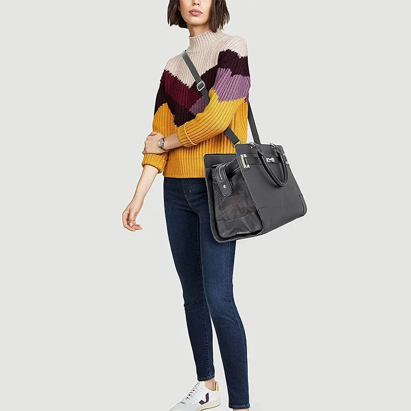 Luxury Soft-Sided Leather Pet  - Luxury Bags Sling ulasan dan harga