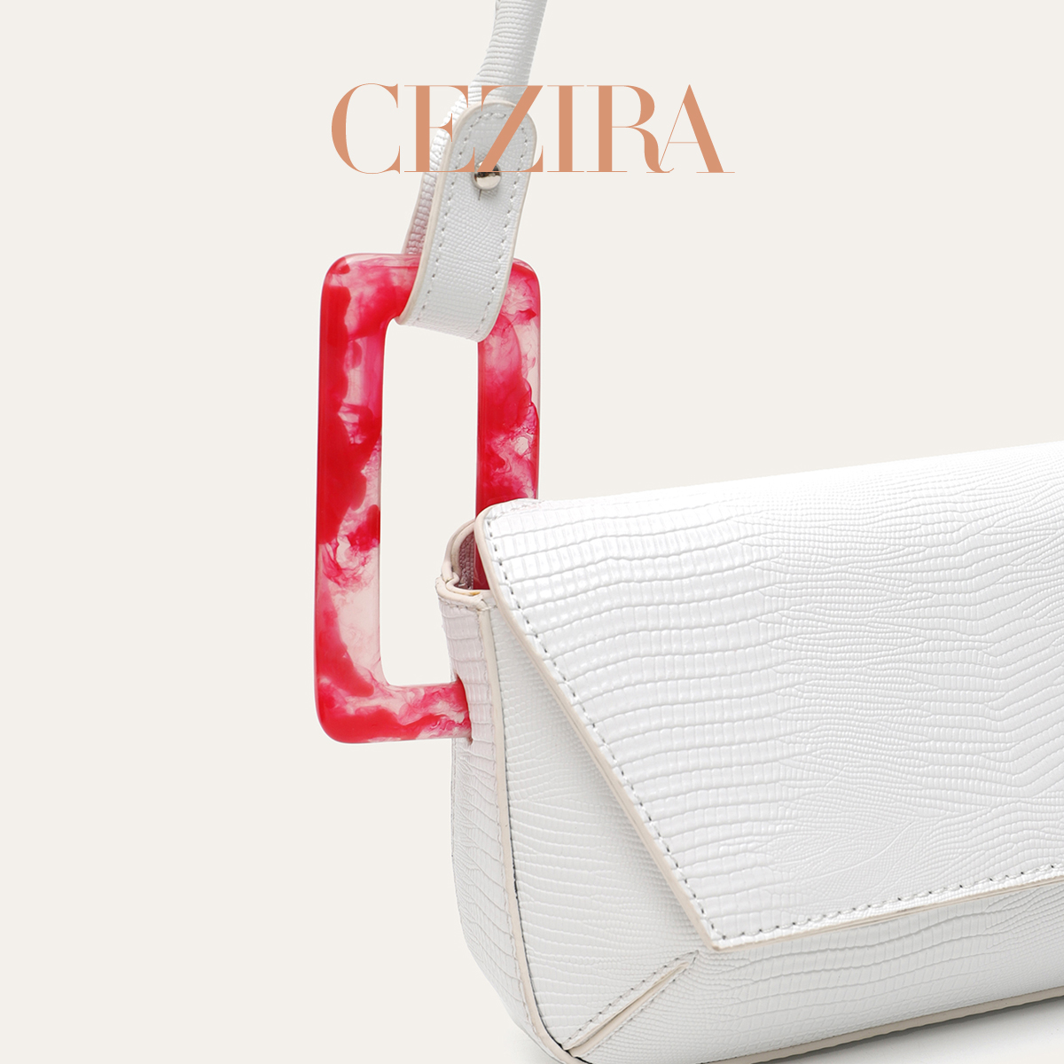 CR Big Square Buckle Pleated T - Luxury Bags Vegan ulasan dan harga