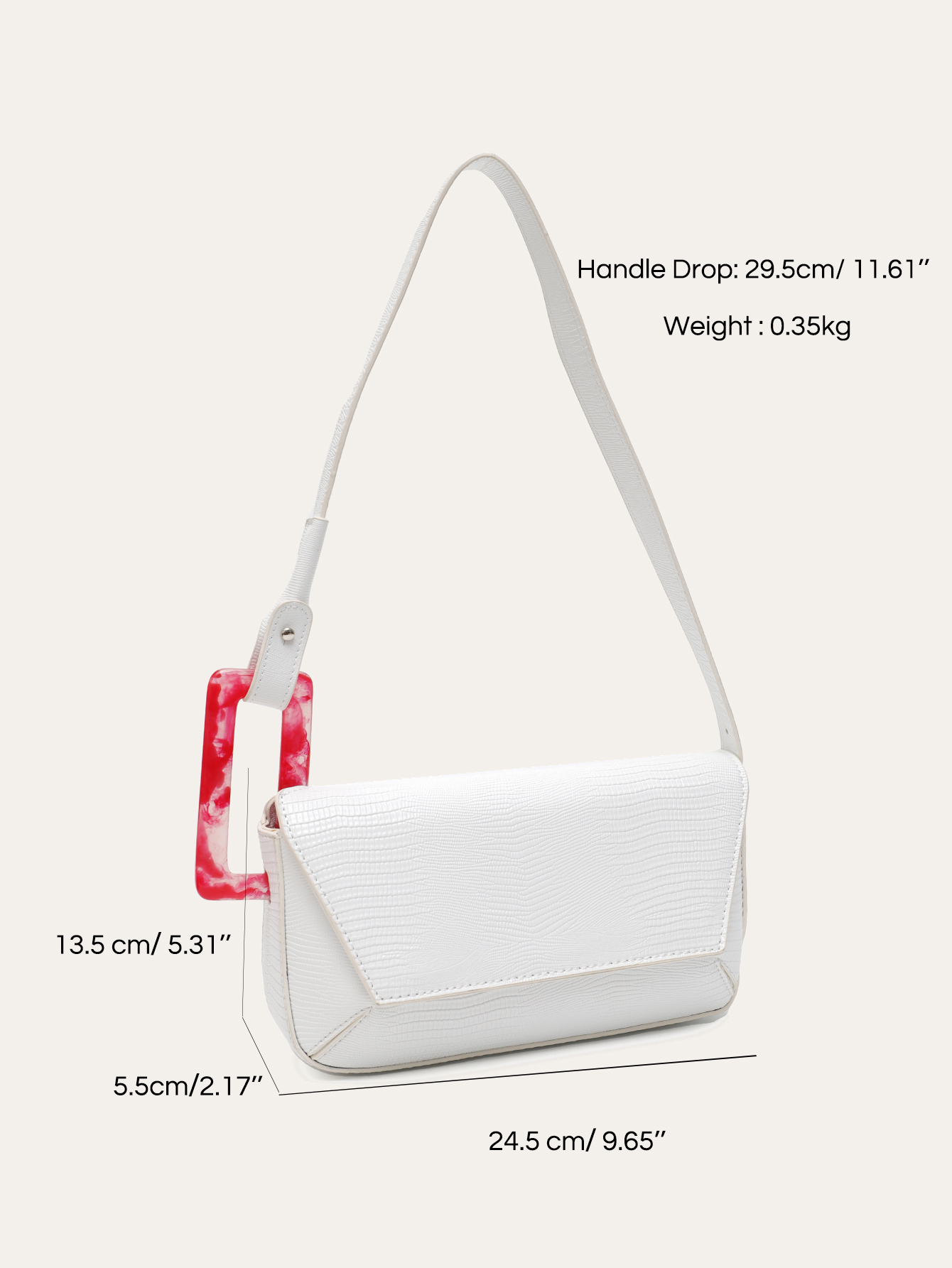 CR Big Square Buckle Pleated T - Luxury Bags Vegan ulasan dan harga